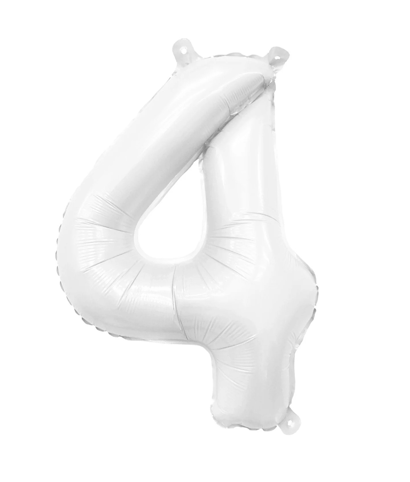 32" Ellie's Brand Mylar (WHITE) Number 4 - Single Pack   